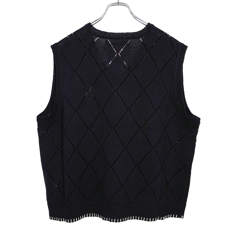 DAIRIKU LOVE Knit vest 21ss ブルー - ベスト