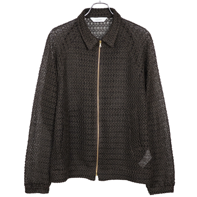 Sasquatchfabrix. [ "GOZA" MESH SPORTS JACKET ] DARK BROWN