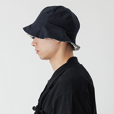 Sasquatchfabrix. [ FLOWER SKETCH TULIP HAT ] NATURAL×BLACK