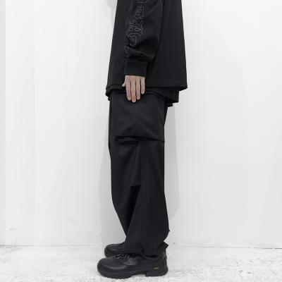 ESSAY [ WOOL BLEND WIDE MILITARY TROUSERS (P-3) ] BLACK