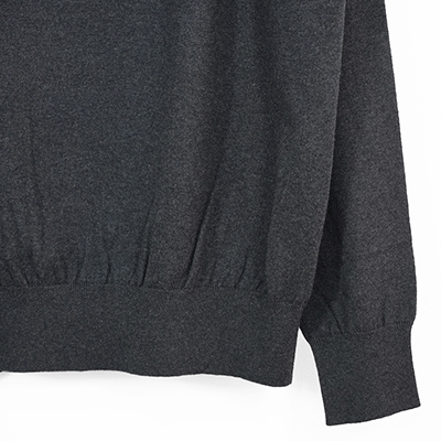 crepuscule [ Knit Polo L/S ] BLACK