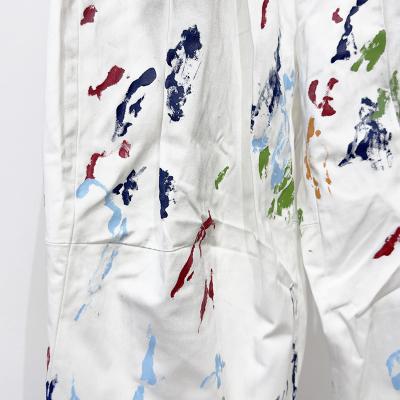 SHINYAKOZUKA [ Hi, BAGGY WITH HAND PAINTING ] COLOURLESS WHITE