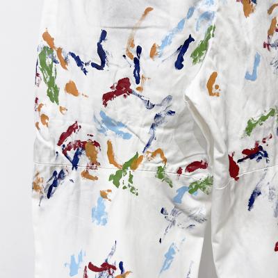 SHINYAKOZUKA [ Hi, BAGGY WITH HAND PAINTING ] COLOURLESS WHITE