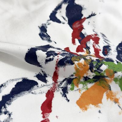 SHINYAKOZUKA [ Hi, BAGGY WITH HAND PAINTING ] COLOURLESS WHITE