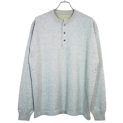 crepuscule [ HENLEY NECK L/S ] GRAY