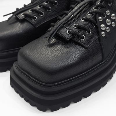 DAIRIKU [ Studs Fireman Boots ] Black