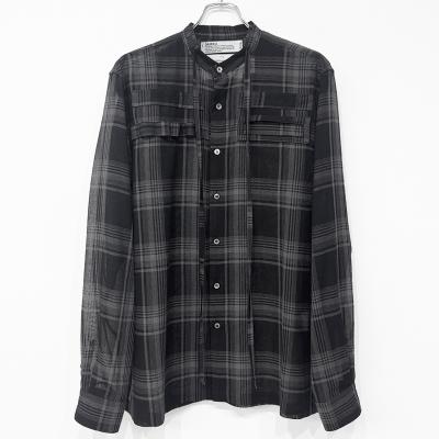 DAIRIKU [ "Astronaut" Check Tie Shirt ] Black&Grey
