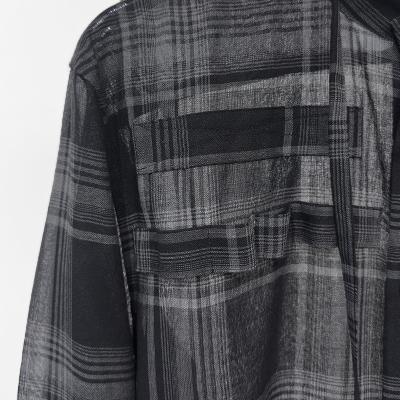 DAIRIKU [ "Astronaut" Check Tie Shirt ] Black&Grey
