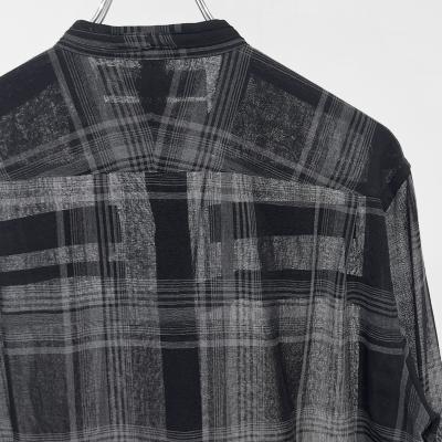 DAIRIKU [ "Astronaut" Check Tie Shirt ] Black&Grey