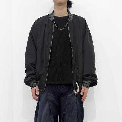 SHINYAKOZUKA [ BOMBER AS CANVAS ] COLOURLESS BLACK
