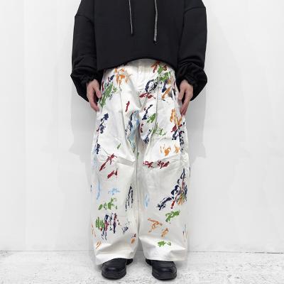 SHINYAKOZUKA [ Hi, BAGGY WITH HAND PAINTING ] COLOURLESS WHITE