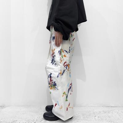 SHINYAKOZUKA [ Hi, BAGGY WITH HAND PAINTING ] COLOURLESS WHITE