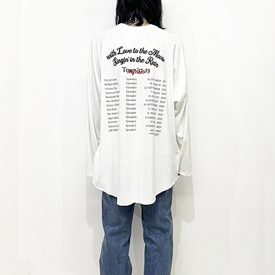 DAIRIKU [ "Tour" Big Raglan Tee ] White