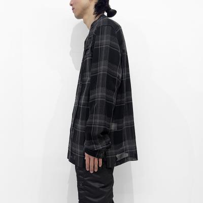 DAIRIKU [ "Astronaut" Check Tie Shirt ] Black&Grey