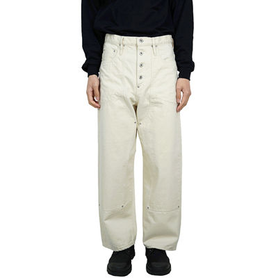 SUGARHILL [ Washed Double Knee Pants ] OFF WHITE