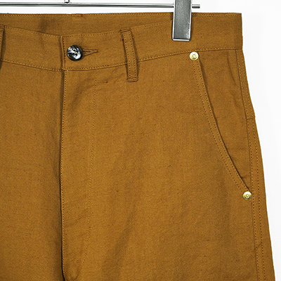 URU [ DOUBLE KNEE PANTS ] COGNAC