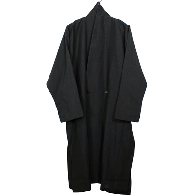 YANTOR [ Linenwool Slit Coat ] BLACK