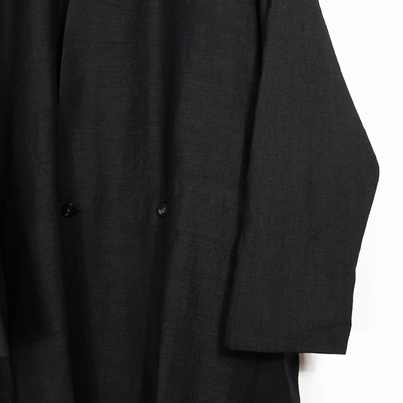 YANTOR [ Linenwool Slit Coat ] BLACK