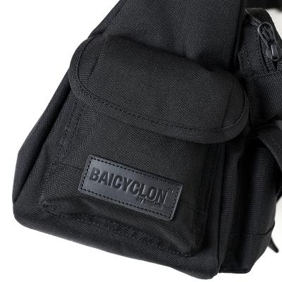 BAICYCLON by bagjack [ MULTI POCKETS SHOULDER BAG (SMALL) ] BLACK