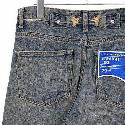 DAIRIKU [ "Straight" Denim Pants ] Mud Indigo