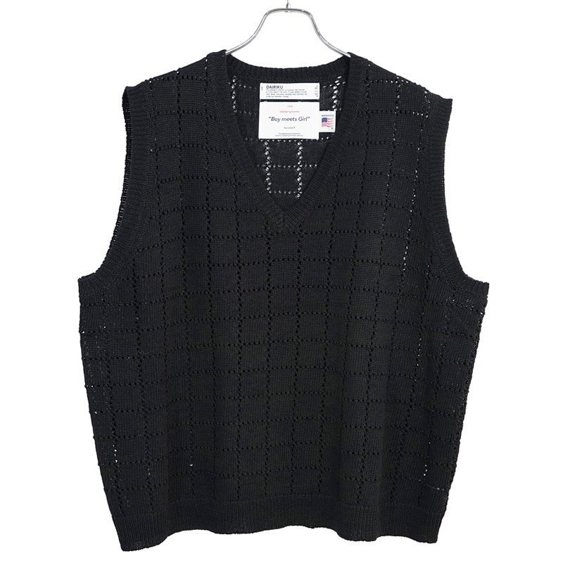DAIRIKU [ "A.J." Knit Vest ] Black