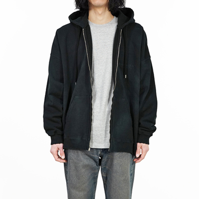 DAIRIKU [ "Water-repellent" Zip Up Hoodie ] Vintage Black