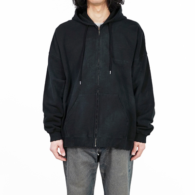 DAIRIKU [ "Water-repellent" Zip Up Hoodie ] Vintage Black