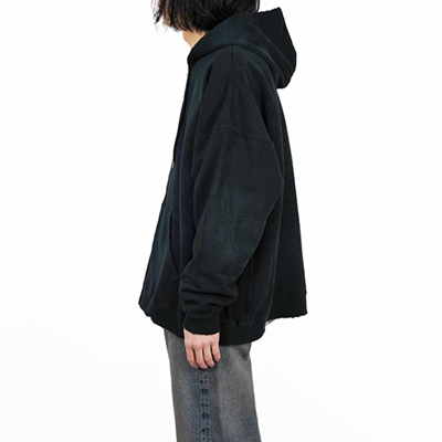 DAIRIKU [ "Water-repellent" Zip Up Hoodie ] Vintage Black