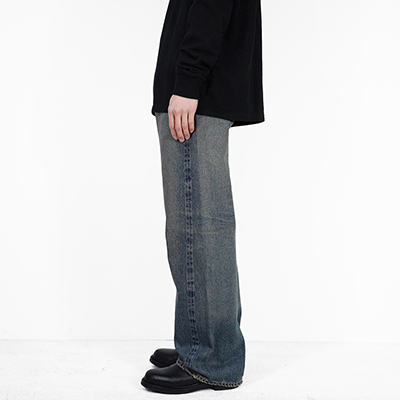 DAIRIKU [ "Straight" Denim Pants ] Mud Indigo