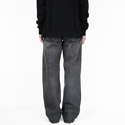 DAIRIKU [ "Straight" Denim Pants ] Mud Black