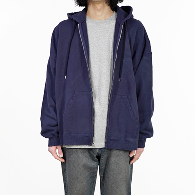 DAIRIKU [ "Water-repellent" Zip Up Hoodie ] Vintage Purple