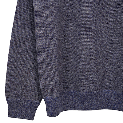 crepuscule [ Light Moss Stitch L/S Sweat ] INDIGO