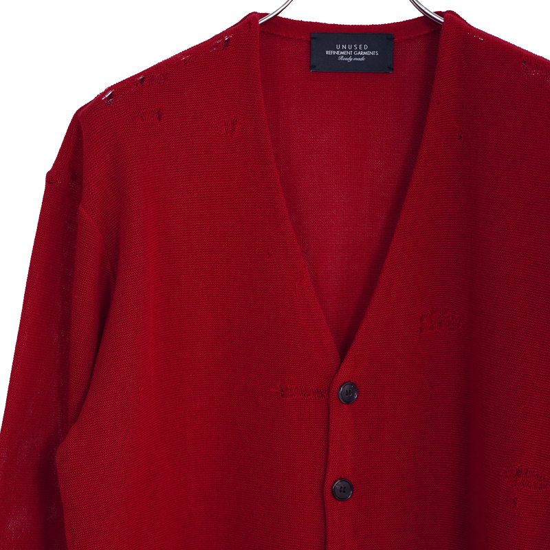 UNUSED US1965 12G Damege cardigan RED