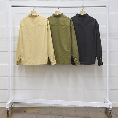 UNUSED [ US2405 (Pigment Dyeing long sleeve shirt) ] OLIVE