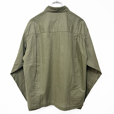 UNUSED [ US2405 (Pigment Dyeing long sleeve shirt) ] OLIVE