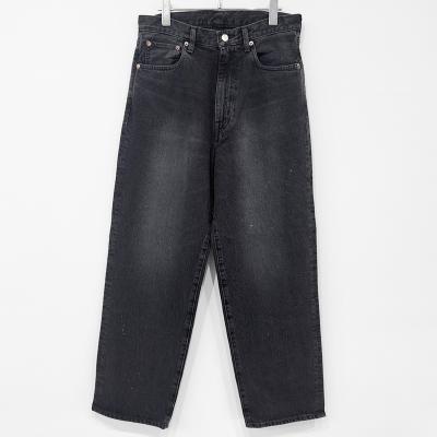 URU [ COTTON DENIM 5 POCKET PANTS ] BLACK
