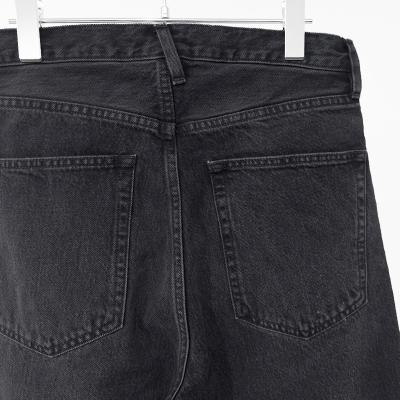 URU [ COTTON DENIM 5 POCKET PANTS ] BLACK