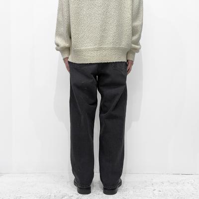 URU [ COTTON DENIM 5 POCKET PANTS ] BLACK