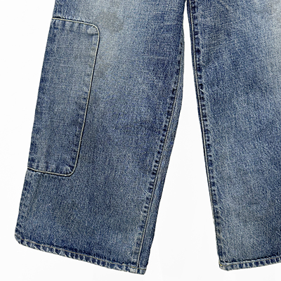 refomed [ RIGHT HANDED DENIM PANTS "USED" ] USED WASH