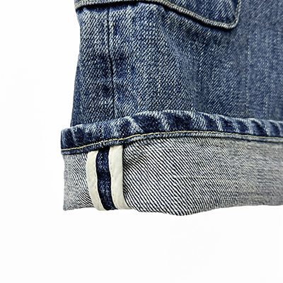 refomed [ RIGHT HANDED DENIM PANTS "USED" ] USED WASH