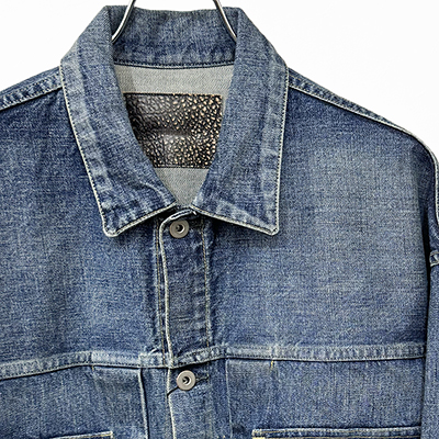 refomed [ OLD MAN DENIM JACKET "USED" ] USED WASH