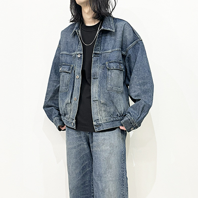 refomed [ OLD MAN DENIM JACKET "USED" ] USED WASH