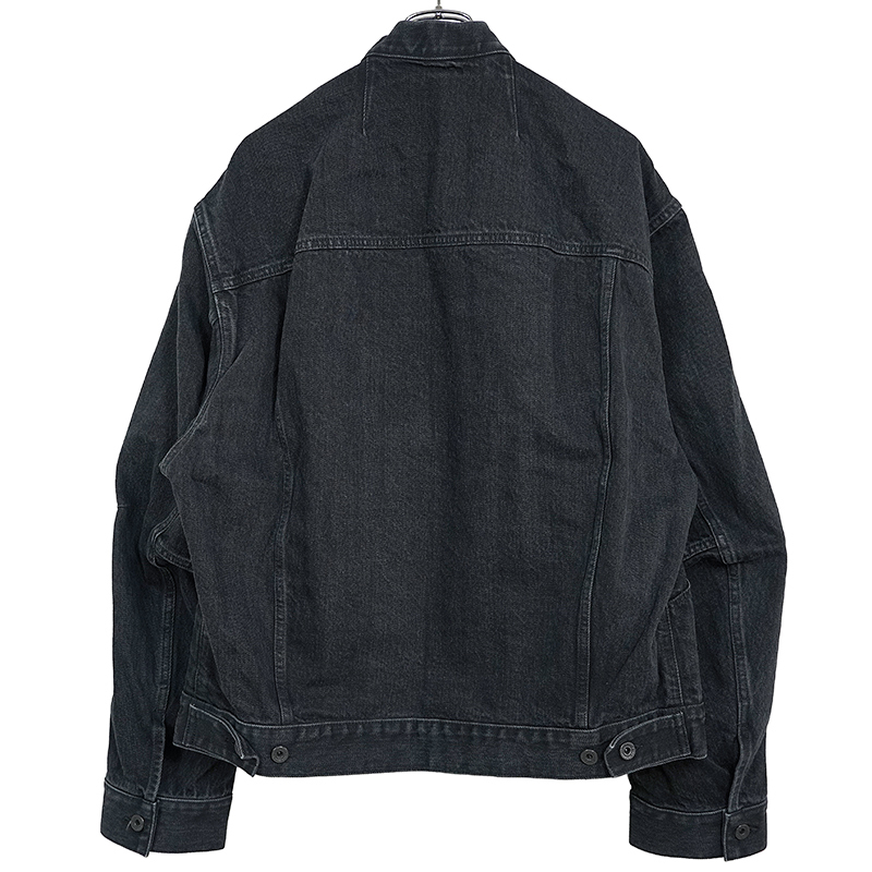 ESSAY [ FOLD COLLAR DENIM JACKET (J-2) ] BLACK DENIM | ロイド 