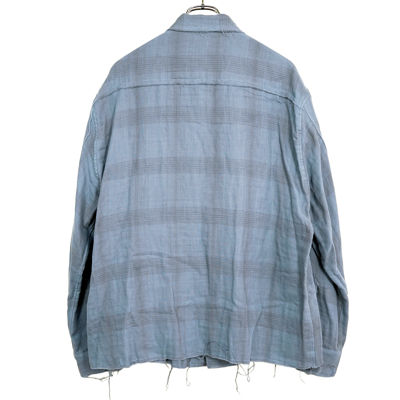 DAIRIKU [ Double Gauze Check Fatigue Jacket ] Sky | ロイド・エフ