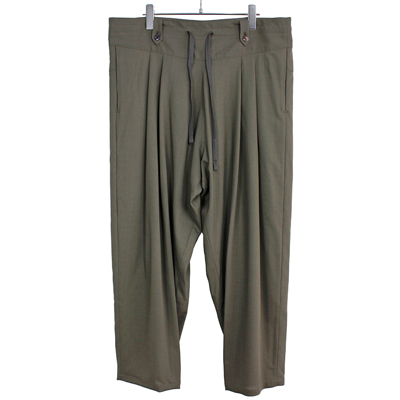 YANTOR [ Torowool 2tuck Fall Pants ] OLIVEGRAY