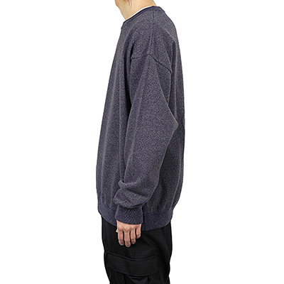 crepuscule [ Light Moss Stitch L/S Sweat ] INDIGO