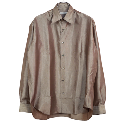 JOHN LAWRENCE SULLIVAN [ CHAMBRAY REGULAR COLLAR SHIRT ] BEIGE