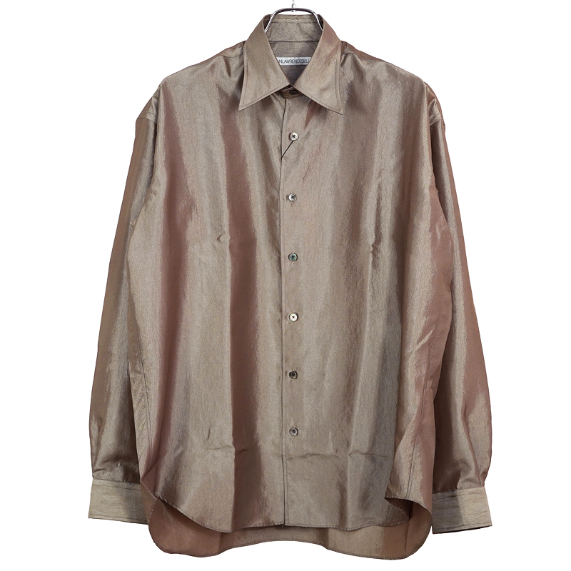 JOHN LAWRENCE SULLIVAN [ CHAMBRAY REGULAR COLLAR SHIRT ] BEIGE