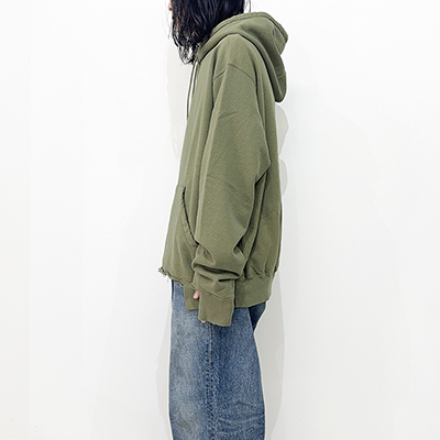 UNUSED [ US2406 (Sweat hoodie) ] OLIVE