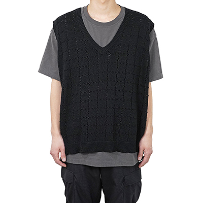 DAIRIKU [ "A.J." Knit Vest ] Black